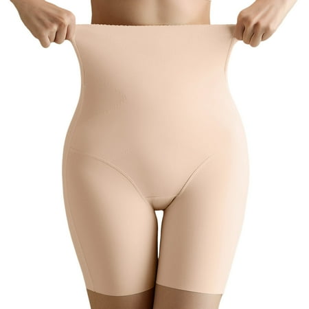 LARUYEKO Women s High Waist Body Shaping Panties Seamless Body Shaping Garments Leggings Clothes Tops Long Camisole for Women Compression Mint Swim Waist Trainer Small Waist Corset Vertical Striped
