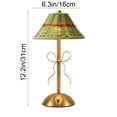 thumbnail image 3 of ALORINA Rechargeable LED Table Lamp with Green Weave Shade, Portable Cordless Nightstand Light, Vintage Warm Light for Living Room and Bedroom Decor, 3 of 7