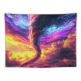 thumbnail image 5 of BCIIG Tornado Clouds Psychedelic Tapestry Wall Hanging Unique Style 50x40inch, 5 of 6