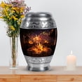 thumbnail image 7 of MUKTIVE Music Burial Urn for Ashes for Men Cremation, Memorial Black Urns for Ashes Adult Dad, Large Candel Lights Urn for Male & Female Funeral, 10 Inch, 7 of 7