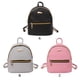 thumbnail image 4 of Mochila de viaje para mujer, bolso escolar de piel sintética, bolsa de compras, cremallera, teléfono portátil, paquete de cosméticos, color blanco Jumpingount AP000927-02, 4 of 7