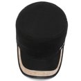 thumbnail image 3 of Sombrero plano informal de estilo militar para jóvenes, para primavera y otoño, para el sol, para actividades al aire libre, con ala corta, para hombre, 3 of 6