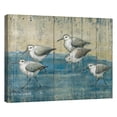 thumbnail image 4 of Masterpiece Art Gallery Sandpipers On Wood Coastal Birds By Paul Brent Canvas Art Print 22" x 28", 4 of 4