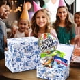 thumbnail image 4 of Cajas de almacenamiento Briful estilo porcelana, juego de 4 con tapas, 4 of 6