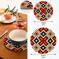 thumbnail image 3 of SKYSONIC Summer Colorful Pot Holders Trivets, 2 Pcs Heat Resistant Trivets,Traditional Style Cotton Thread Weave Mats for Hot Pads Pans Pot Bowl Teapot for Kitchen Decor, 3 of 7