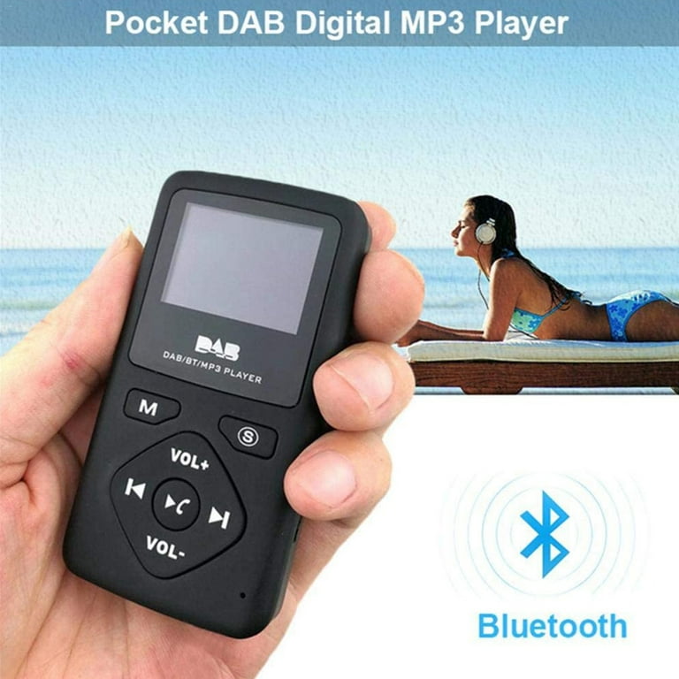 DAB/DAB Digital Radio Bluetooth 4.0 Personal Pocket FM Mini Portable Radio  Earphone MP3 -USB for Home