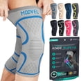 thumbnail image 1 of Rodilleras Modvel (2 unidades) para mujer y hombre: rodilleras de compresión para entrenamiento, alivio del dolor de rodilla, soporte articular para ligamento cruzado anterior (LCA), artritis y desgar, 1 of 1