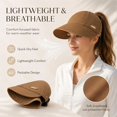 thumbnail image 4 of Textilo Sun Hats for Women Wide Brim UV Hat for Beach Travel Quick Dry Foldable Bucket Hat with Ponytail Opening Adjustable Fit for Beach Hiking Gardening and Travel, 4 of 7