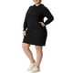 thumbnail image 4 of Vestido de sudadera con capucha de mujer plus size Agnes Orinda, de manga larga, pulóver, ajustado, para otoño, talla 3X, color negro, 4 of 7