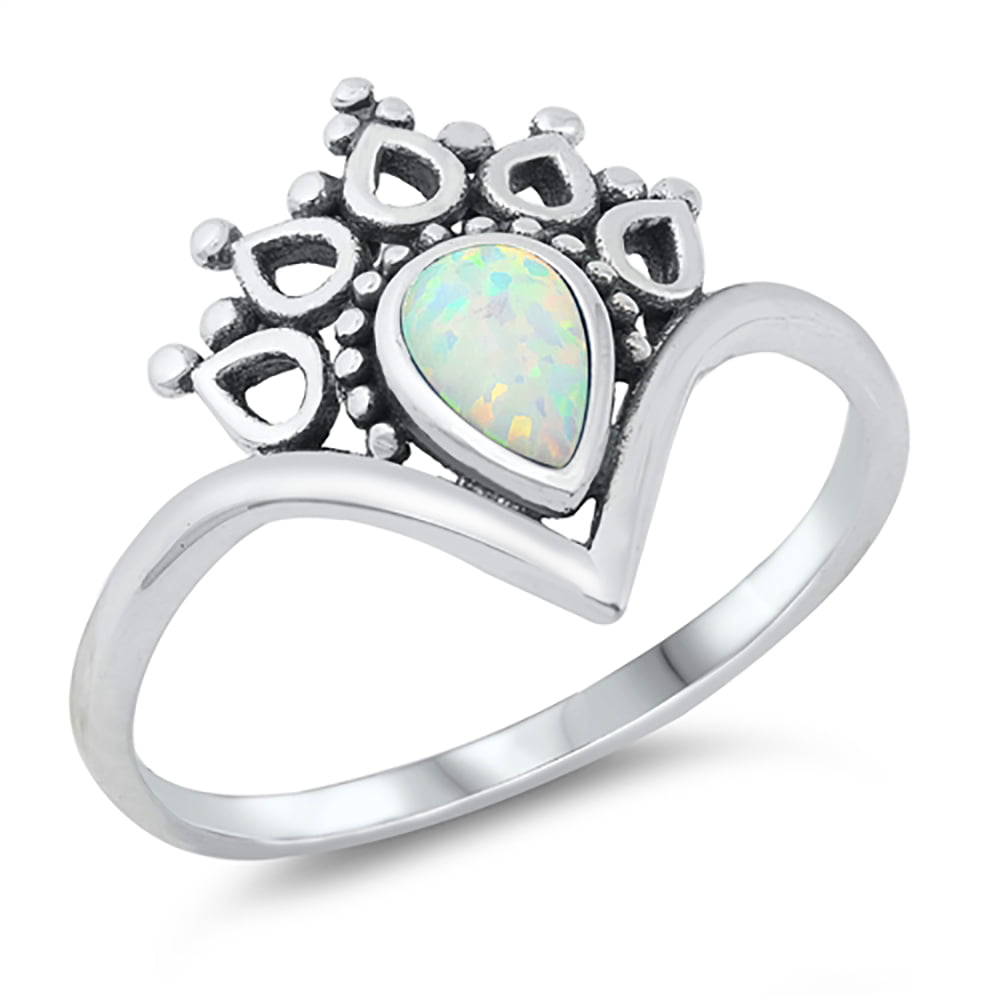 Opal 10X12mm Oval Clear Topaz Accent Combination 925 Sterling Silver Ring Size 9 
