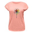 thumbnail image 4 of WEIYLL T-Shirt Femme Manches Cap Été Coupe Ample Hauts Roses Tailles TG, 4 of 4