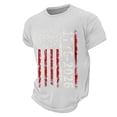 thumbnail image 4 of America 250 Merchandise Mens Short Sleeve Crewneck Patriotic Graphic Tee Stylish Summer Daily Wear White M, 4 of 4