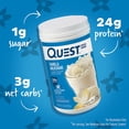 thumbnail image 2 of Quest Nutrition Vanilla Milkshake Protein Powder, 24g of Protein, 1g of Sugar, Low Carb, Gluten Free, 1.6 Pound, 23 servings, 2 of 5