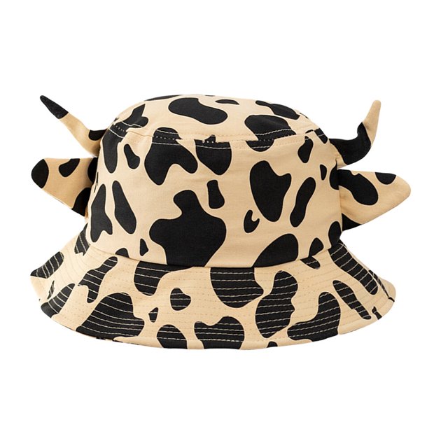 KAKOWELY 1 sombrero de pescador con estampado de vaca, de algodón, para verano, playa, para mujer