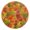 Gold, variant on Round Art Wall Clock Vintage Oil Painting Texture Decorative Clock Gold Pointer, Multi-Purpose Desktop & Hanging Creative Decor Clock for Home Living Room Colorful Maple Leaves