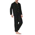 thumbnail image 2 of Yiaed Chemistry Formulas Print Men’s Pajamas Set - Long Sleeve Button Down Sleep Shirt and Pajama Bottoms Sleepwear Set Mens Pjs Sets Men's Pajama Bottoms-XX-Large, 2 of 7