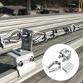 thumbnail image 6 of Uxcell 4 Pcs M8 Cable Clip Clamp 2 Pcs 1/4" Stainless Steel Thimble 2 Pcs 1/4" Aluminum Crimping Loop Sleeve, 6 of 6