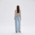 thumbnail image 5 of Women’s High-Waisted Wide-Leg Jeans – Lightweight Washed Denim Straight-Leg Spring 2026, 5 of 10