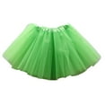 thumbnail image 4 of Godom Toddler Girls Tutu Skirt 3T-8T 3-Layer Tulle Elastic Waist Ballet Dance Costume Party Dress,Light Green, 4 of 4