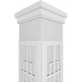 thumbnail image 4 of Ekena Millwork 12"W x 9'H Craftsman Classic Square Non-Tapered San Antonio Mission Style Fretwork Column w/ Prairie Capital & Prairie Base, 4 of 8