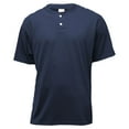 thumbnail image 1 of Soffe T-Shirt à Manches Courtes Henley Patte d'Éléphant pour Hommes - M206, 1 of 1