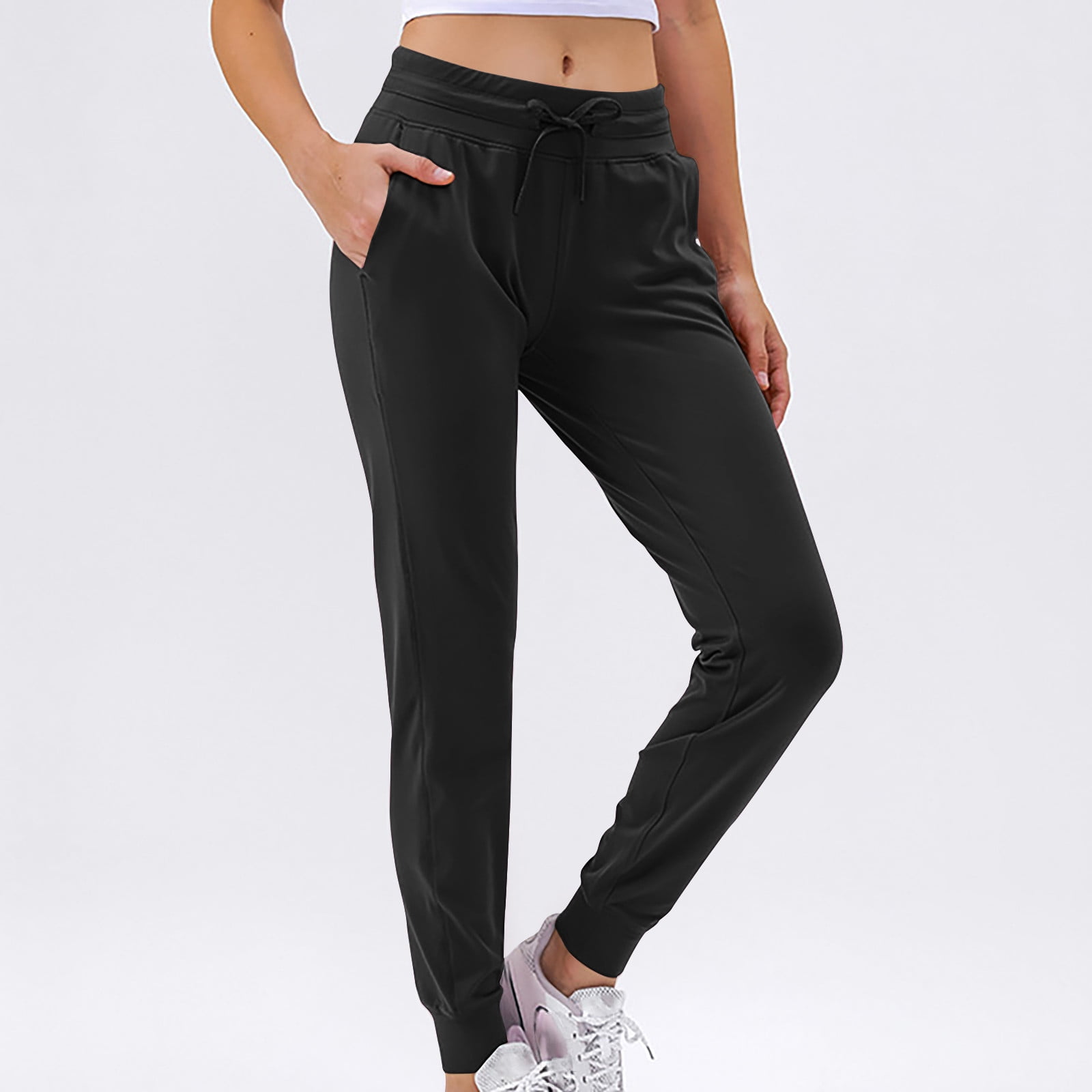 Pantalon De Jogging à Jambe Droite Avec Poches, Pantalon De