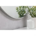 thumbnail image 5 of Metal frame round mirror with decorative hook 39 inch in Silver, 5 of 5