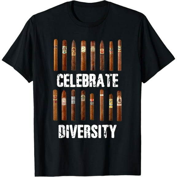 t-shirt Celebrate Diversity Smoke Cigars Cigar Smoking T-Shirt.