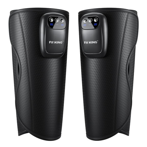 FIT KING Upgraded Cordless Calf Massager for Circulation, Rechargeable Leg Compression Massager for Pain Relief, Relax, Edema & Muscle Recovery, 3 Modes Intensities, Gift for Mom Dad, Athlete