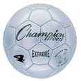 thumbnail image 5 of Champion Sports Extreme Series Soccer Ball, Size 4 - Youth League, All Weather, Soft Touch, Maximum Air Retention - Kick Balls for Kids 8-12 - Competitive and Recreational Futbol Games, Silver, 5 of 5