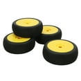 thumbnail image 4 of 17mm Hex RC Wheels and Tires, RC Front Rear Tires and Wheels Strong Grip Environmentally Friendly High Performance Durable  for 1/8 RC Off Road Car Yellow,White, 4 of 7