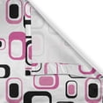 thumbnail image 4 of Ambesonne Geometric Valance Pack of 2, Old Fashioned Style, 54"X12", Pink White Black, 4 of 5