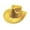 Gold, variant on Women's Men's Wool Wide Brim Classic Roll Up Western Cowboy Hats Solid Color Panama Hat for Girl Women Men Costume Party