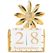 SEWCHICS Decorative Perpetual Wooden Calendar Blocks for Desktop, Home, Office, and Desk Styling, 1 Set