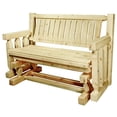 thumbnail image 3 of Montana Woodworks Homestead 19" Hand-Crafted Transitional Wood Glider in Gold, 3 of 4