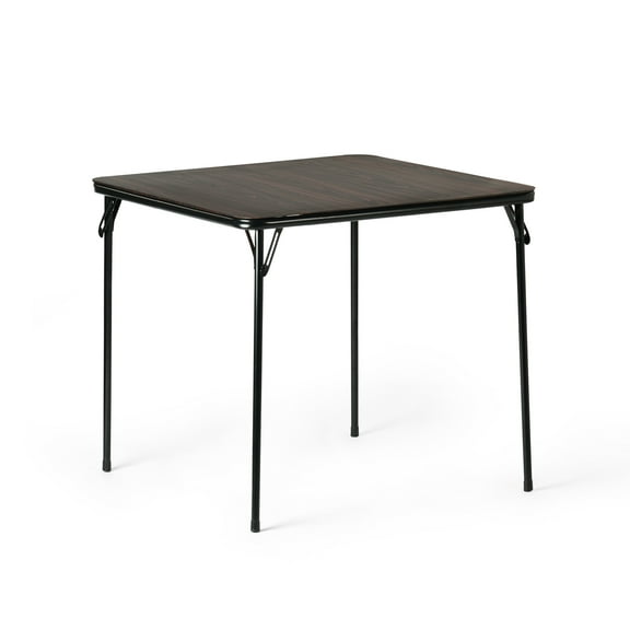 Homy Casa 34" Folding Card Table, Portable Wood Table Top for Party Picnics Games, Walnut