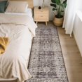 thumbnail image 2 of Shininglove Washable Vintage Distressed Runner Rug 2' x 6' – Non-Slip Soft Carpet for Living Room, Bedroom, Dining Room & Home Office, 2 of 7