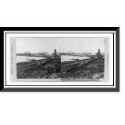 Historic Framed Print, Meadow Lake, 6,800 elevation; Knickerbocker Hill and Old Man Mountain, 17-7/8" x 21-7/8"