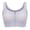 Silver Gray, variant on Aivtalk Front Zipper Sports Bras for Women Wireless Post Surgery Support Bra Padded Full Coverage Seamless Bra for Daily Wear Workout Yoga L Pink