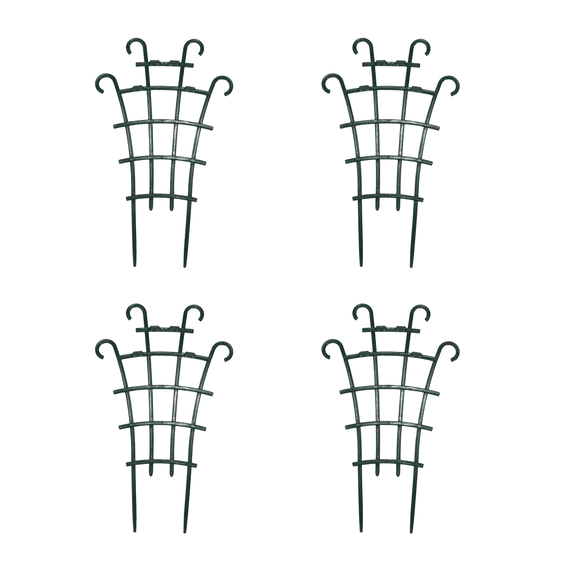 Trellis for Potted Plants, Stackable Small Indoor Plant Trellis for Climbing Plants Outdoor for Vine Ivy Hoya Houseplants Flower Plant Support, 4 Pack
