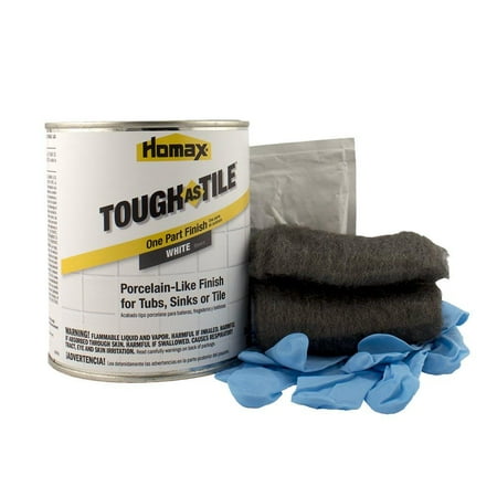 

Tub and Tile Refinishing Kit White 21 oz Brush On Tough as Tile Kit