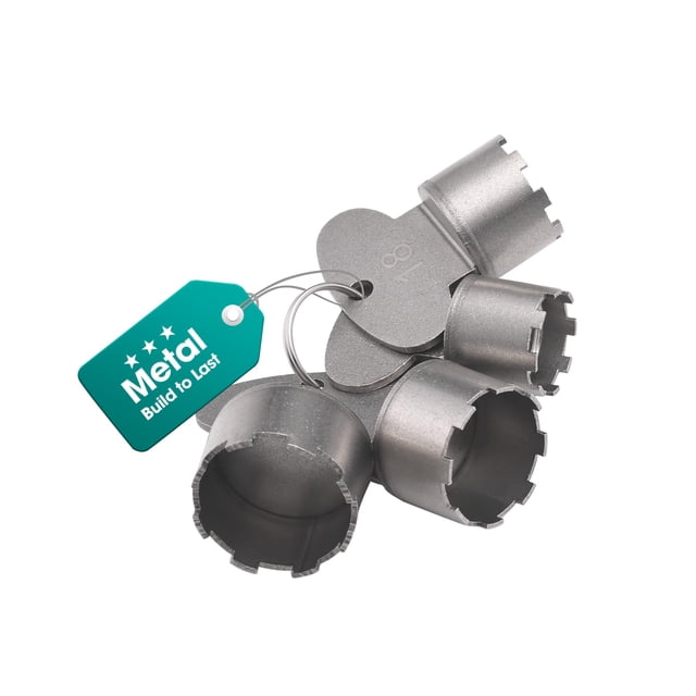 Juego de llaves para aireador de grifo OrgCreator, 4 tamaños, acero inoxidable