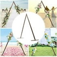 thumbnail image 4 of 8.2ft H Wooden Wedding Arch Triangle Backdrop Arch Stand for Wedding Ceremony Wooden Decor Rustic Decorations, 4 of 9