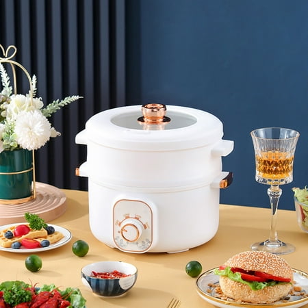 

1pc Dormitory Multi-Functional Electric Hot Pot Large Capacity Intelligent Electric Cooker Household Integrated Hot Pot Student Small Electric Pot Gift