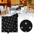 thumbnail image 3 of Vajilla elegante para bodas, cumpleaños y eventos Servilletas de papel con lunares negros, paquete de 20, 3 of 7
