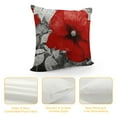 thumbnail image 4 of HENGT  Black Red Flower Pillow Covers Love Pillow Covers Decorative Square Throw Pillow Covers Couple Cushion Cases Home Decor for Sofa Bedroom Car, 4 of 5
