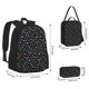 thumbnail image 2 of Disketp Multi-Colored Stars Mochila Estampada de Gran Capacidad con Lonchera y Estuche, Set de 3 Piezas para Estudiantes, 2 of 7