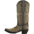 thumbnail image 4 of Corral Boots Womens Two Toned TooledInlay  Snip Toe Cowboy  Casual Mid Calf, 4 of 7