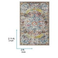 thumbnail image 3 of Livabliss Harput Vintage Medallion Area Rug,2' x 2'11",Aqua, 3 of 9