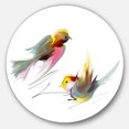 thumbnail image 2 of Designart - Flying Birds Illustration' Disc Large Animal Metal Circle Wall Art, 2 of 4